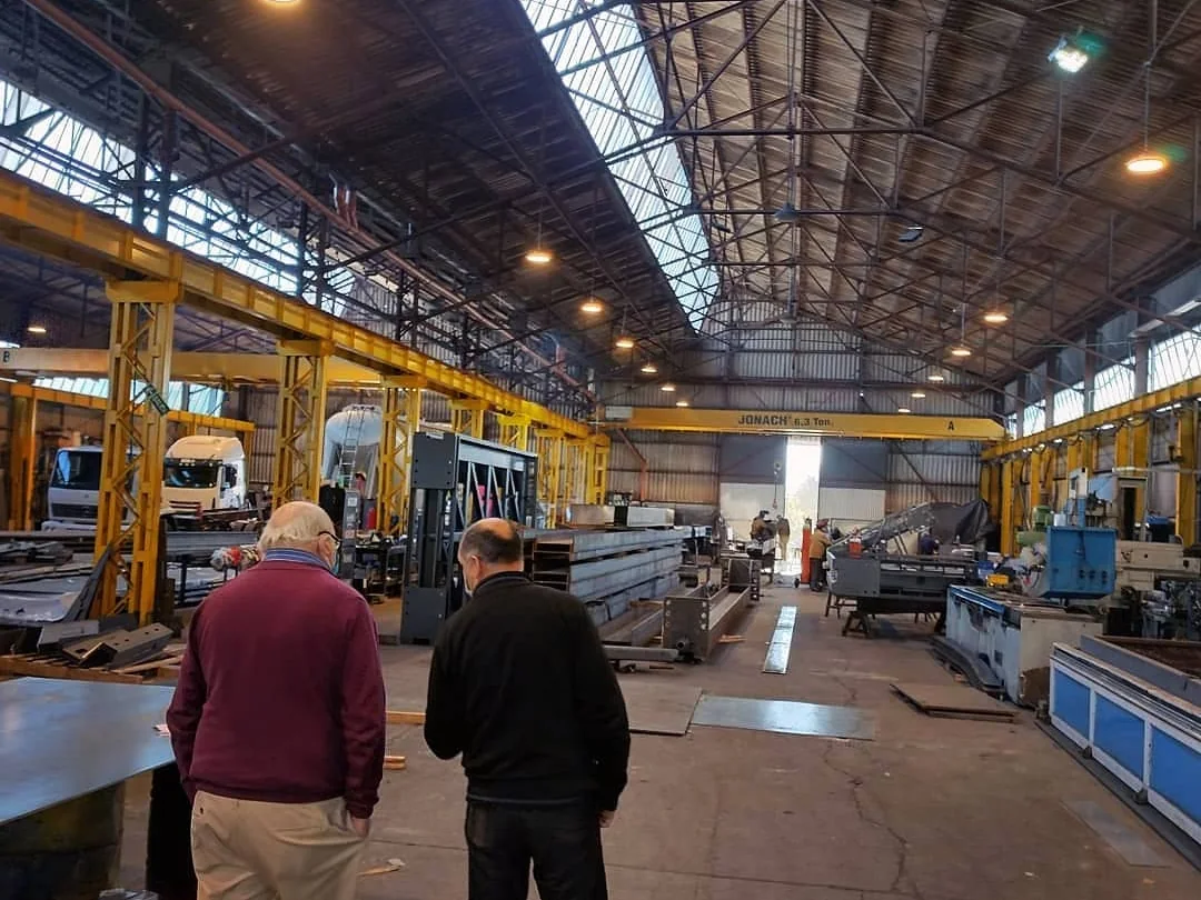 Recorrida por la planta de Brugsa, empresa socia